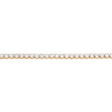 經典圓形鑽石18K玫瑰金手鏈 - WILLS JEWELLERY