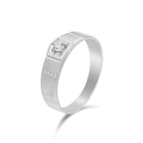 18K白金鑽石男裝戒指 II - WILLS JEWELLERY