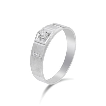 18K白金鑽石男裝戒指 II - WILLS JEWELLERY