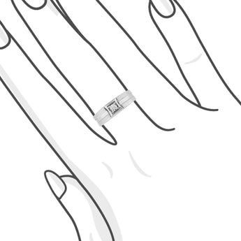 18K白金鑽石男裝戒指 III - WILLS JEWELLERY