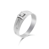 18K白金鑽石男裝戒指 III - WILLS JEWELLERY