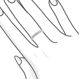 2.9mm 鑽石線戒 - WILLS JEWELLERY