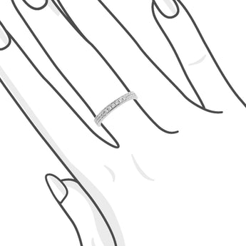 2.9mm 鑽石線戒 - WILLS JEWELLERY