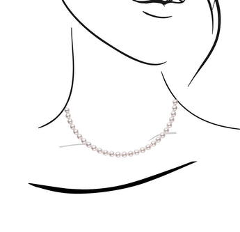 【網店限定】7-7.5mm 經典日本Akoya珍珠渾身項鏈 - WILLS JEWELLERY