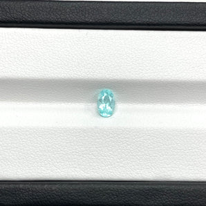 0.51ct 天然 Lacustrine Blue 橢圓帕拉伊巴碧璽