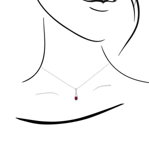 Tipsy・Ruby and Diamond Pendant