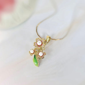 花卉項鏈．Akoya珍珠 - WILLS JEWELLERY