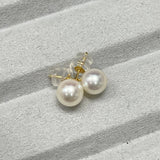 經典日本Akoya珍珠耳環 (7.3mm)(花珠等級) - WILLS JEWELLERY