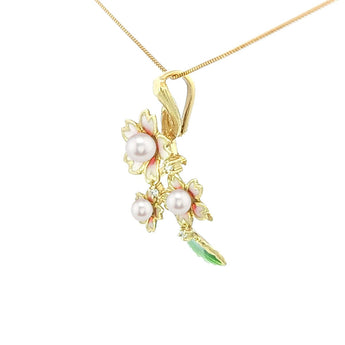 花卉項鏈．Akoya珍珠 - WILLS JEWELLERY