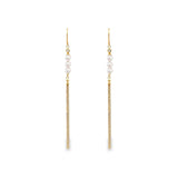 日本製・Akoya正圓珍珠流蘇掛式耳環 - WILLS JEWELLERY