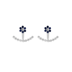 Blossom・兩戴款藍寶石鑽石耳環 - WILLS JEWELLERY