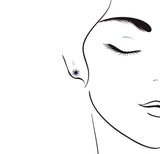 Blossom・藍寶石鑽石耳環 - WILLS JEWELLERY