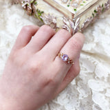 Blossom・祖母綠形粉寶石鑽石戒指 - WILLS JEWELLERY