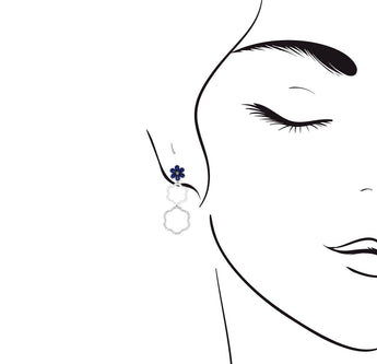 Blossom・三戴款藍寶石鑽石耳環 - WILLS JEWELLERY