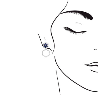 Blossom・三戴款藍寶石鑽石耳環 - WILLS JEWELLERY