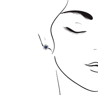 Blossom・三戴款藍寶石鑽石耳環 - WILLS JEWELLERY