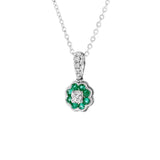 Blossom・綠寶石鑽石吊墜 - WILLS JEWELLERY