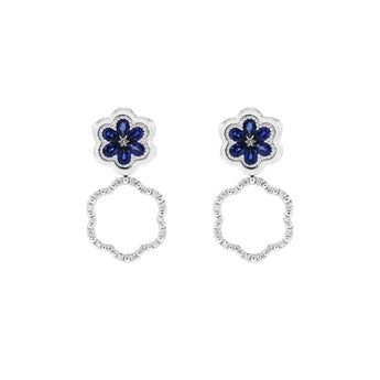 Blossom・三戴款藍寶石鑽石耳環 - WILLS JEWELLERY