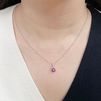 Blossom・紅寶石鑽石吊墜II - WILLS JEWELLERY