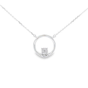 Circle Circle · 圓形鑽石光金光環項鏈 - WILLS JEWELLERY