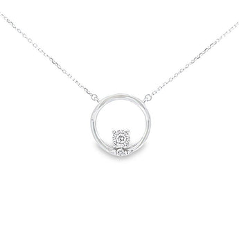 Circle Circle · 圓形鑽石光金光環項鏈 - WILLS JEWELLERY