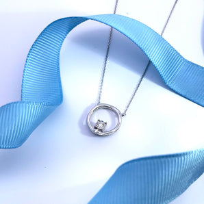 Circle Circle · 圓形鑽石光金光環項鏈 - WILLS JEWELLERY