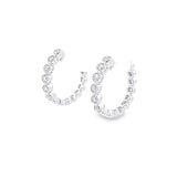 Circle Circle · 鑽石圈形白金耳環 - WILLS JEWELLERY