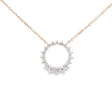 Circle Circle · 圓形鑽石光環項鏈 - WILLS JEWELLERY