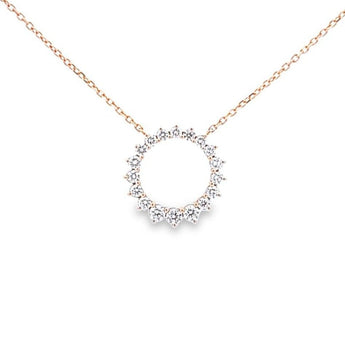 Circle Circle · 圓形鑽石光環項鏈 - WILLS JEWELLERY