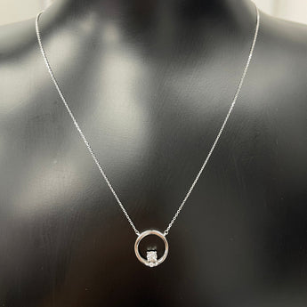 Circle Circle · 圓形鑽石光金光環項鏈 - WILLS JEWELLERY