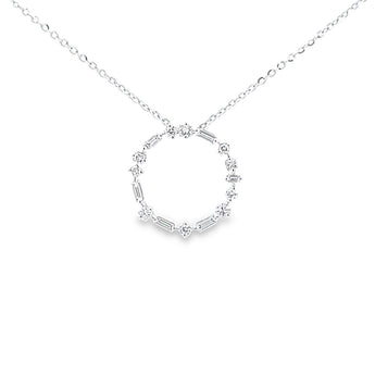 Circle Circle · 幾何鑽石光環吊墜 - WILLS JEWELLERY