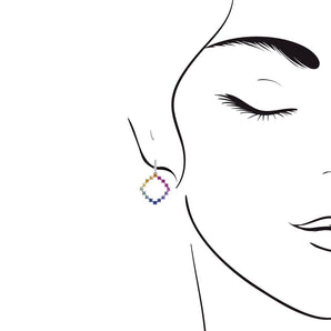 《Dreamy》彩虹寶石鑽石耳環 - WILLS JEWELLERY