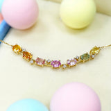 《Dreamy》彩虹色調藍寶石項鏈 - WILLS JEWELLERY