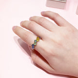 《Dreamy》彩虹派對藍寶石戒指 - WILLS JEWELLERY
