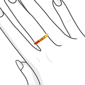 《Dreamy》陽光色調藍寶石戒指 (玫瑰金) - WILLS JEWELLERY