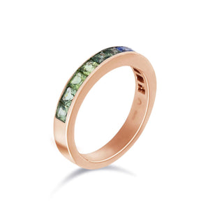 《Dreamy》海洋色調藍寶石戒指 (玫瑰金) - WILLS JEWELLERY