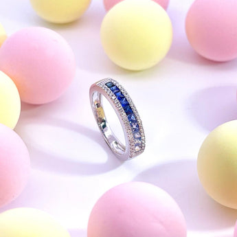 《Dreamy》海洋色調藍寶石戒指 - WILLS JEWELLERY