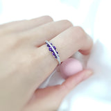 《Dreamy》橢圓形紫水晶鑽石戒指 - WILLS JEWELLERY