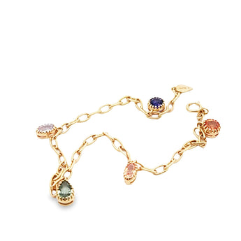 《Dreamy》復古動感彩虹寶石手鏈 - WILLS JEWELLERY