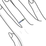 《Dreamy》海洋色調藍寶石戒指 (玫瑰金) - WILLS JEWELLERY