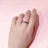 《Dreamy》海洋色調藍寶石戒指 (白金) - WILLS JEWELLERY