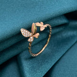 Garden • 雙蝶扭紋鑽石戒指 - WILLS JEWELLERY