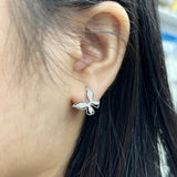 Garden • 蝴蝶珠邊鑽石耳環 - WILLS JEWELLERY