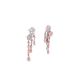 Garden・長垂花形鑽石耳環 - WILLS JEWELLERY