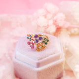 Garden 彩色藍寶石鑽石戒指 III - WILLS JEWELLERY