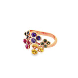 Garden 彩色藍寶石鑽石戒指 III - WILLS JEWELLERY