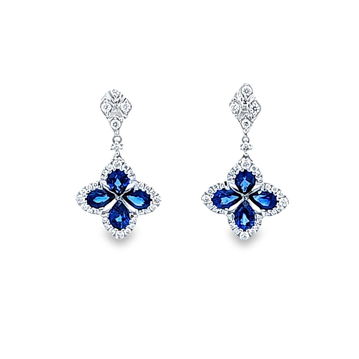 Garden • 藍寶石鑽石耳環 ll - WILLS JEWELLERY