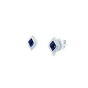 Garden • Mosaic 藍寶石鑽石耳環 ll - WILLS JEWELLERY