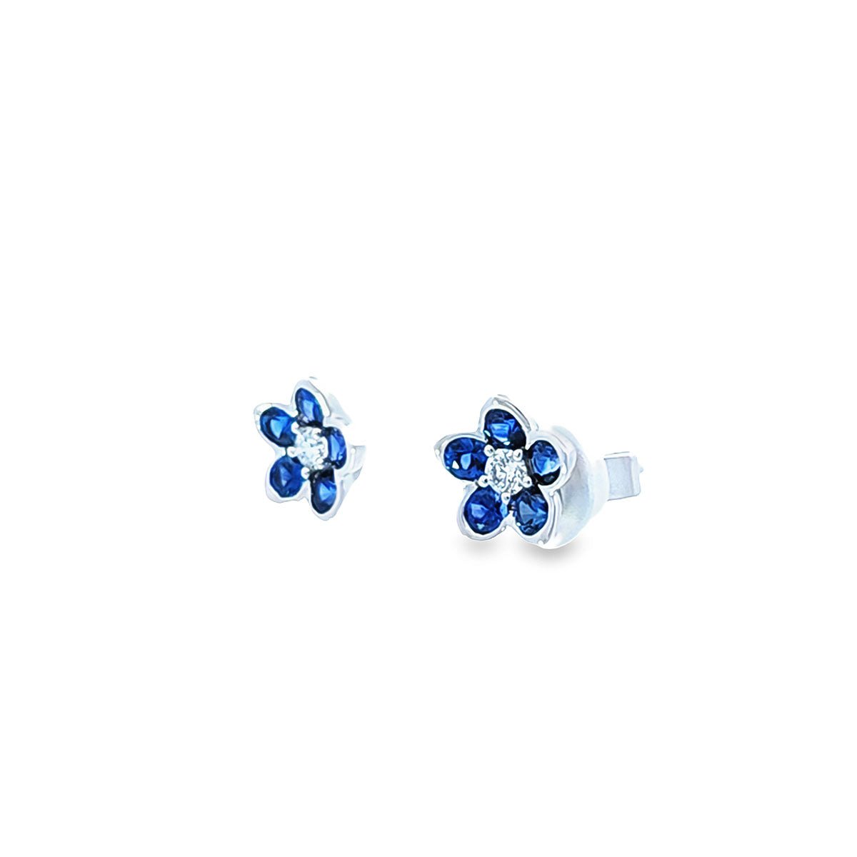 Garden • Mosaic 藍寶石鑽石耳環 lll - WILLS JEWELLERY