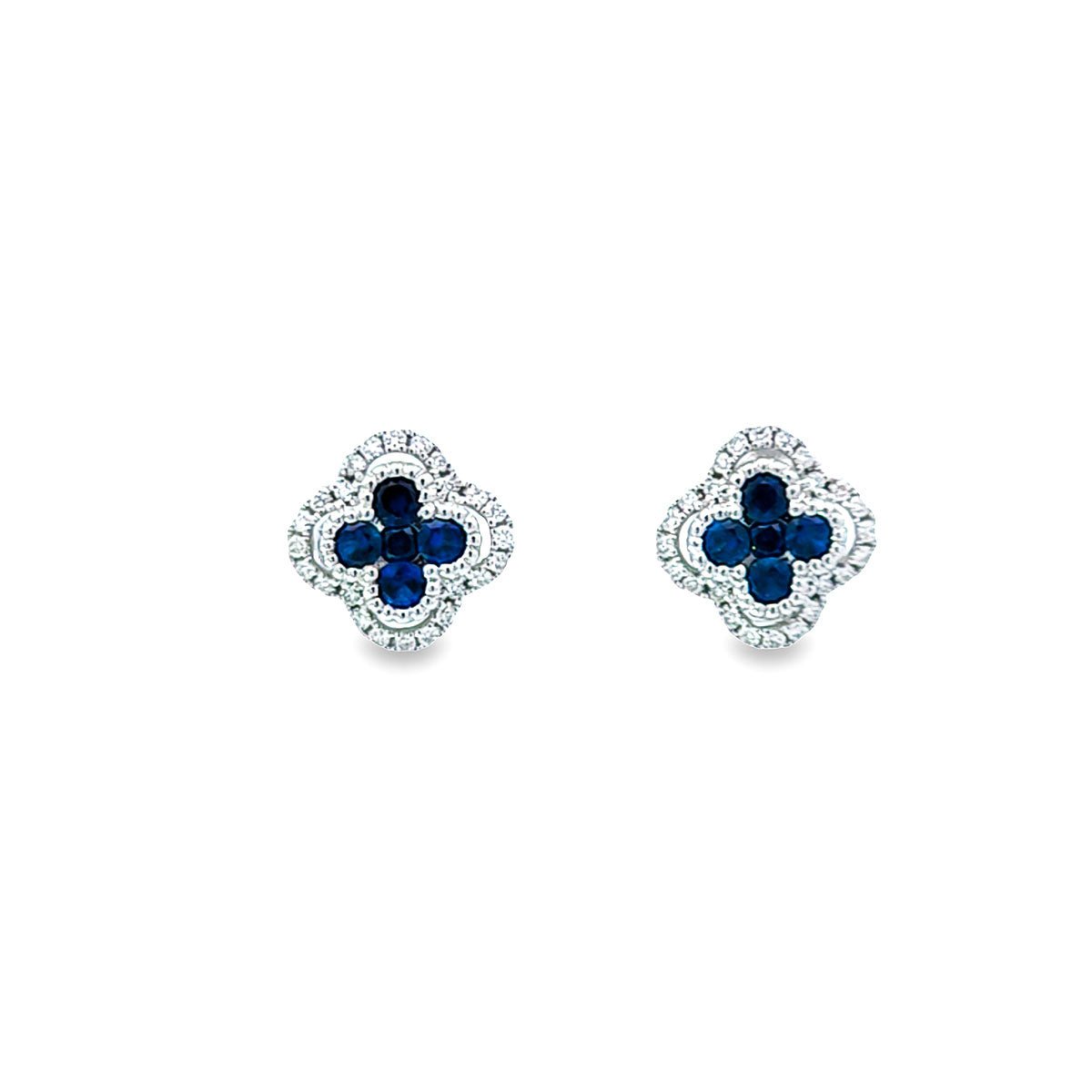 Garden • Mosaic 藍寶石鑽石耳環 V - WILLS JEWELLERY